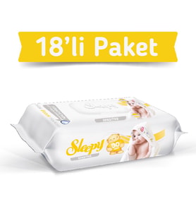 Sleepy Sensitive Islak Havlu Mendil 90'lı 18 Adet 1620 Yaprak
