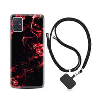 Samsung a71 A72 A73 A7 A9 2018 C7 C9 Kılıf Boyun Askılı Silikon Red Smoke 1745