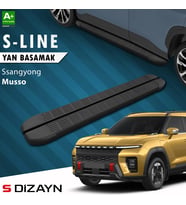 S-Dizayn Ssangyong Musso Elektrikli S-Line Siyah Yan Basamak 223 Cm 2025 Üzeri A+ Kalite