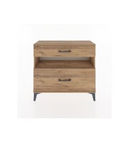Arges Şifonyer Tek Raflı 2 Çekmeceli 88x30x80 Çam-Çam