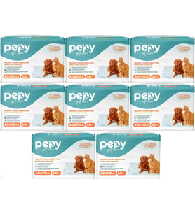 Pepy Evcil Hayvan Tuvalet Eğitim Pedi 60*90CM 240 Adet (8PK*30) (Beyaz)