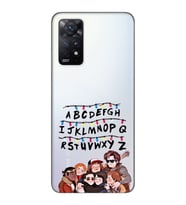 Redmi Note 11 Pro Uyumlu Stranger Things Desenli Şeffaf Telefon Kılıfı