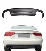 Audi A5 8P3 2012 - 2016 Coupe-Sportback Arka Tampon Eki - Difüzör (Plastik) (Standart)