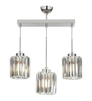 AVONNI AV-65230-3KY Krom Kaplama Modern Avize E27 Metal Kristal 54x15cm