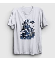 Presmono Unisex Beyaz Hanzo Oyun Overwatch T-Shirt 358970tt