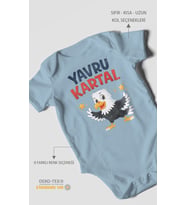 Yavru Kartal Kısa Kollu Bebek Body %100 Pamuk
