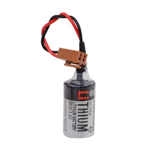 Er3V 3.6V 1/2Aa Size Lithium Pil - Kahverengi Soket