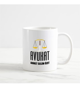 Avukat Kupa Bardak (1. Tasarım) (Beyaz)