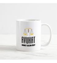 Avukat Kupa Bardak (1. Tasarım) (Beyaz)