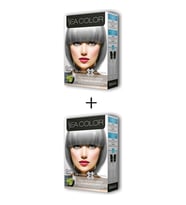 Teknokoz Life Sea Color 2x2 Tüp Krem Saç Boyası Seti Füme Gri No 0 01