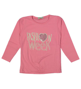Kız Çocuk Mevsimlik Kalpli Fashion Sweatshirt BGL-ST03652