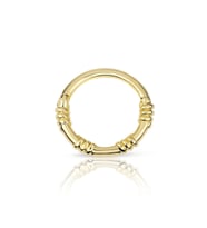 Taşsız Kıvrımlı Altın Helix Piercing (Gold)