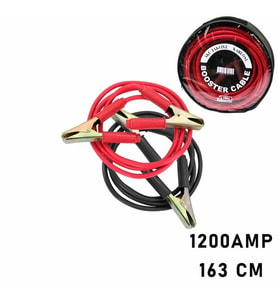 1200 AMPER AKÜ TAKVİYE KABLOSU 1.63MT - PENCERELİ BEZ ÇANTALI (5680)