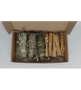 Doğal Ağaç ve Bitki Tütsü Seti ( Adaçayı-Lavanta-Ardıç-Palo Santo )