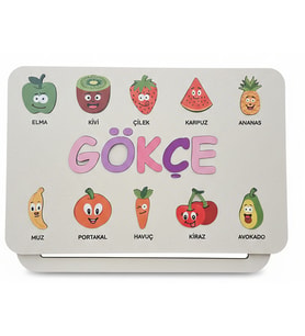 İsme Özel Bebek Hediyesi Montessori Oyuncak, Hediyelik Bebek Odası Dekor, El Yapımı Hatıralık Set 4