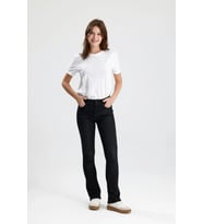 Özel Seri Koyu Indigo Denim Monica24 Yumuşak Doğal His Veren Kadın Jean Pantolon