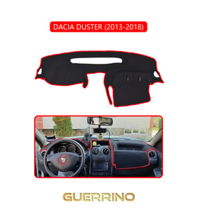 DACIA DUSTER 2013-2018TORPİDO KORUMA HALISI KIRMIZI KENAR