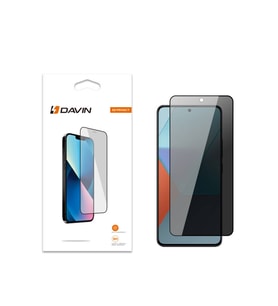 Redmi Note 13 Pro 4G Haylet Davin 5D Privacy Ekran Koruyucu Kırılmaz Cam (Siyah)