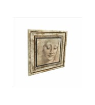 Baş Etüdü (Leonardo Da Vinci) Baskılı Taş Tablo 25X25
