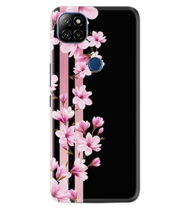 Casper E30 F20 X20 Kılıf Desemli Silikon Pink Flowers 3 1393