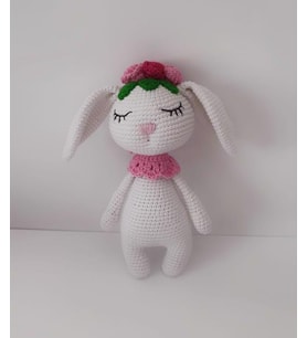 Tombik Sevimli Tavşan Uku Arkadaşı Amigurumi Organik Oyuncak