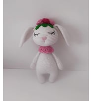 Tombik Sevimli Tavşan Uku Arkadaşı Amigurumi Organik Oyuncak