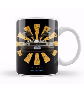 Delorean Retro Japanese Kupa Bardak Porselen