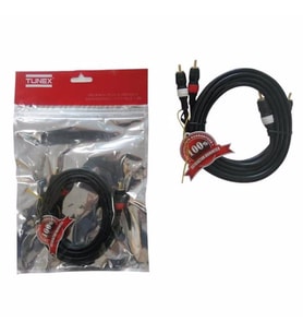 Tunex ZK-705 2 RCA + 2 RCA Siyah 3 Metre