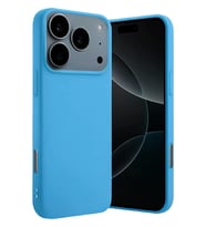 iPhone 17 Pro Nano içi Kadife Silikon - Mavi