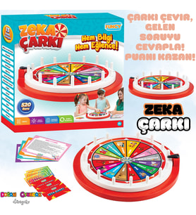 Zeka Çarkı Bigi Yarışması - Eğitici Bilgi Yarışması - Çarkıfelek Oyunu - Zeka Çarkı Dikkat Oyunu - A