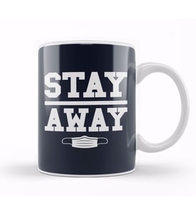 Stay Away Virus Kupa Bardak Porselen
