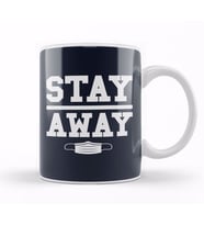 Stay Away Virus Kupa Bardak Porselen