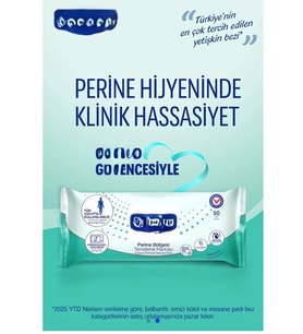 Perine Bölgesi Vücut Temizleme Havlusu 50'li
