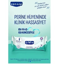 Perine Bölgesi Vücut Temizleme Havlusu 50'li