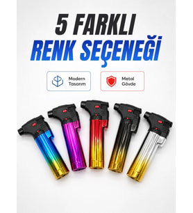 Gaz Dolumlu Rüzgar Dayanıklı Pürmüz Çakmak Ayarlı Alev Güçlü Performans