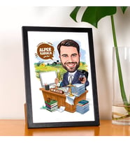 Kişiye Özel CEO Erkek Karikatürlü Resim Çerçevesi