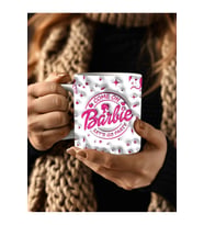 Barbie Baskılı 3D Tasarım Seramik Kupa Mug - Hediyelik Kupa Bardak