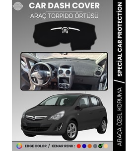 OPEL CORSA D (2006-2014) Torpido Örtüsü Ön Göğüs Halı Torpido Koruma Birebir Uyum Kaymaz Özel Kesim