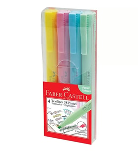 FABER-CASTELL FOSFORLU KALEM 38 PASTEL 4 RENK (158116)