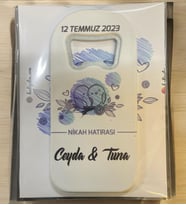 10 Adet Söz, Nişan, Nikah, Düğün Hediyesi Açacak Magnet Kart ve Ambalajlı Tek Tek (uznmg12)