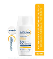 Bioderma Photoderm XDefense Spf50+ Tüm Cilt Tipleri Antioksidan Etkili Akışkan Güneş Kremi Renksiz 40 ml