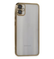 Durukar® Samsung Galaxy A05 Kılıf Lensli Silikon - Gold