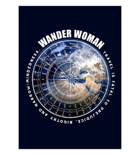 Wander Woman Travel, Globetrotter. Alıntı, Söyleme, Pusula. Tablo Ahşap Poster Dekoratif