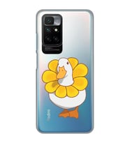Redmi 10 2022 Uyumlu Tatlı Ördek Desenli Şeffaf Telefon Kılıfı