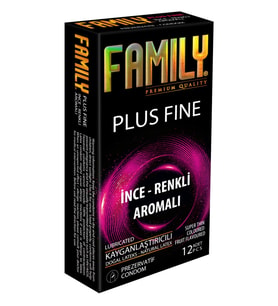 Famıly Plus Prezervatif / Condom İnce-Renkli