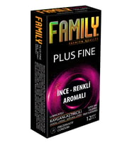 Famıly Plus Prezervatif / Condom İnce-Renkli