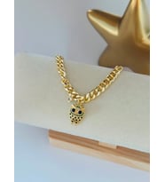 Baykuş Charm Detay Çelik Bileklik