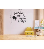Leylaser 120*80 cm You Are My Sunshine Ahşap Duvar Yazısı