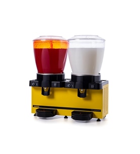 Samixir Panoramik Twin 22+22 Lt Fıskiyeli-Karıştırıcılı Soğuk İçecek Makinesi SM44-AY