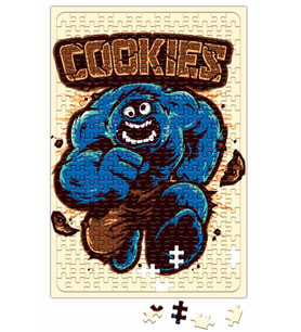 Cookie Monster Kurabiye Canavarı Hulk Puzzle 240 Parça Yapboz